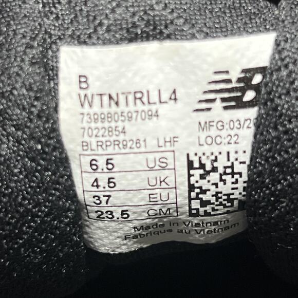 New Balance Trail Running Shoes Womens Size 6.5 Blue Nitrel v4 DynaSoft WTNTRLL4 - Picture 8 of 9